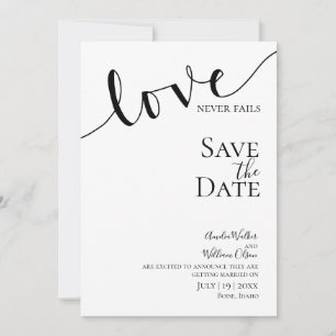 Wedding, Christian, Simple, Elegant, Typography, Save The Date