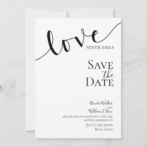 Wedding, Christian, Simple, Elegant, Typography, Save The Date