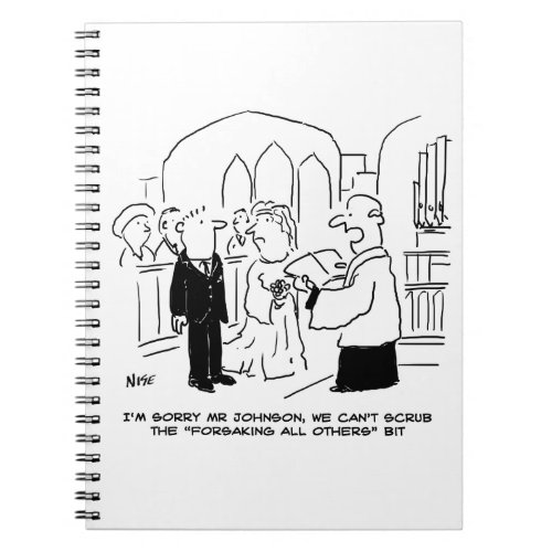 Wedding Church Service Vicar Cant Scrub Vows Notebook