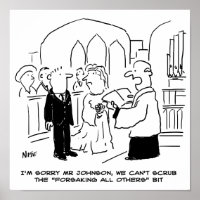 Wedding Church Service Vicar Can't Scrub Vows Poster