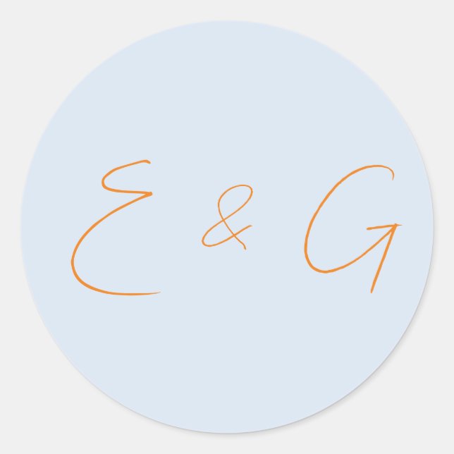 wedding  classic round sticker (Front)