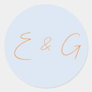 wedding classic round sticker