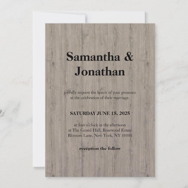Wedding Rustic Wood