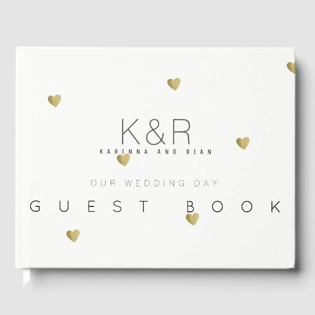 Wedding, clean Guest Book for a Memorable Event (Front)