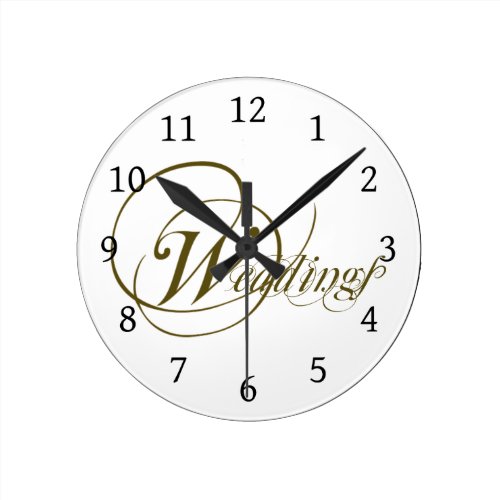 Wedding clock elegant luxe