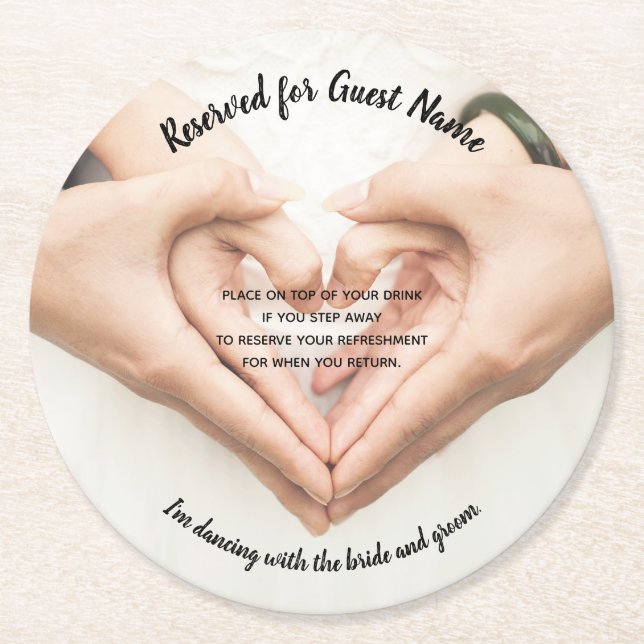 Wedding Coaster - Don't Take My Drink (Front)