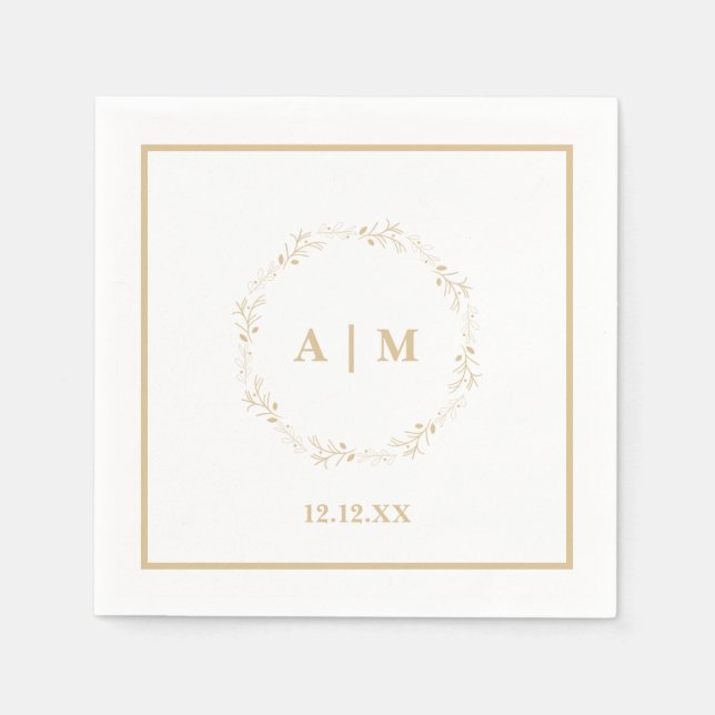 Wedding Cocktail Napkin (Front)