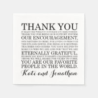 Wedding Cocktail Napkins Personalized Napkin Set