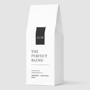 Wedding Coffee Favor with Photo Roasted Coffee