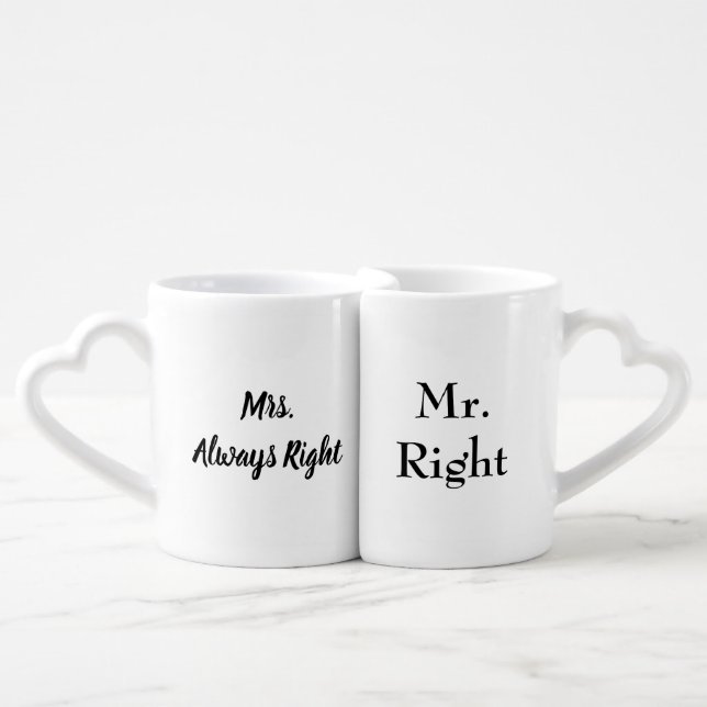 Wedding Coffee Mug Set (Front Nesting)