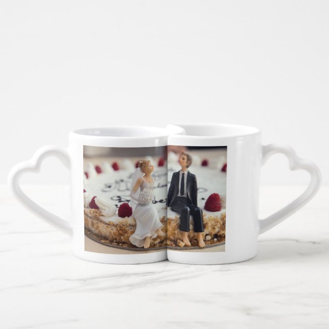 wedding coffee mugs Forever Always Couple love SET (Front Nesting)