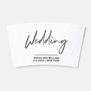 Wedding Coffee Sleeve Bridal Shower Cup Wrap
