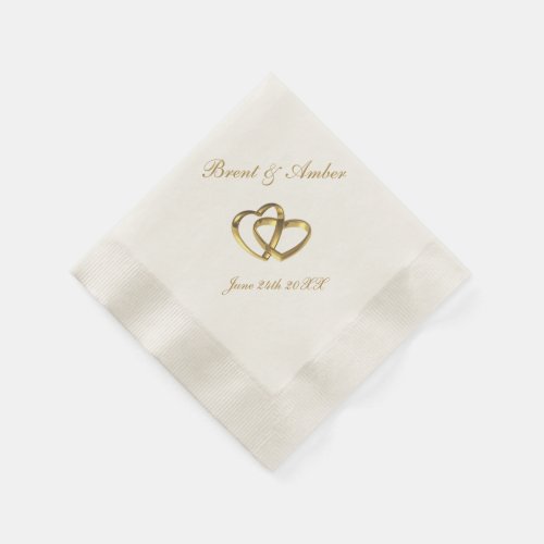 Wedding Coined Cocktail Napkins