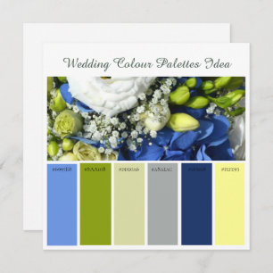 Wedding Color Palettes Idea Card