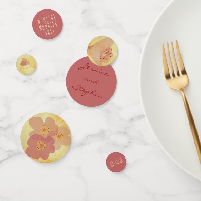 Wedding Confetti Asian Influenced Yellow Golds (Group)