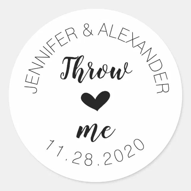 Wedding Confetti Classic Round Sticker Zazzle