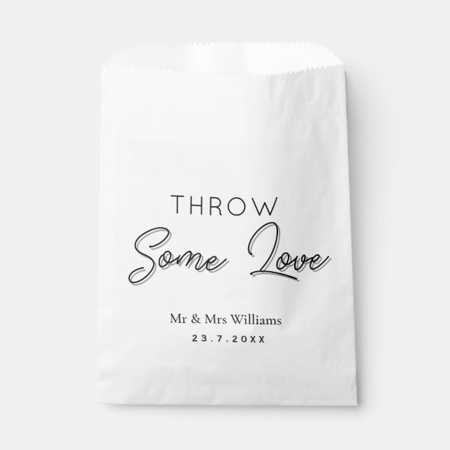 Wedding Confetti – Elegant & Fun Celebration Toss Favor Bag (Front)