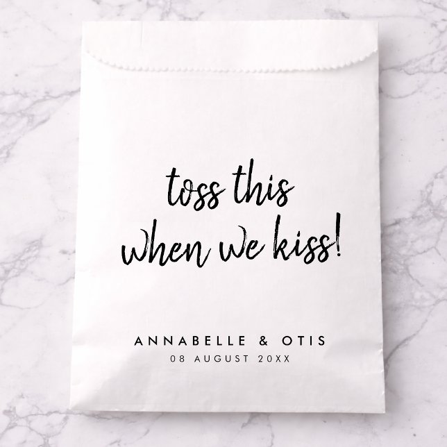 Wedding Confetti | Toss this when we Kiss Favor Bag (Creator Uploaded)