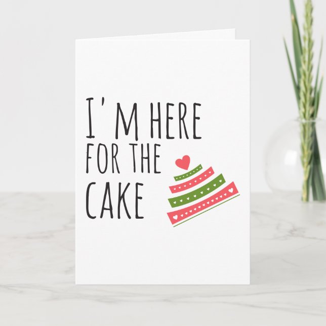 Wedding Congrats, Cake Humor Card (Front)