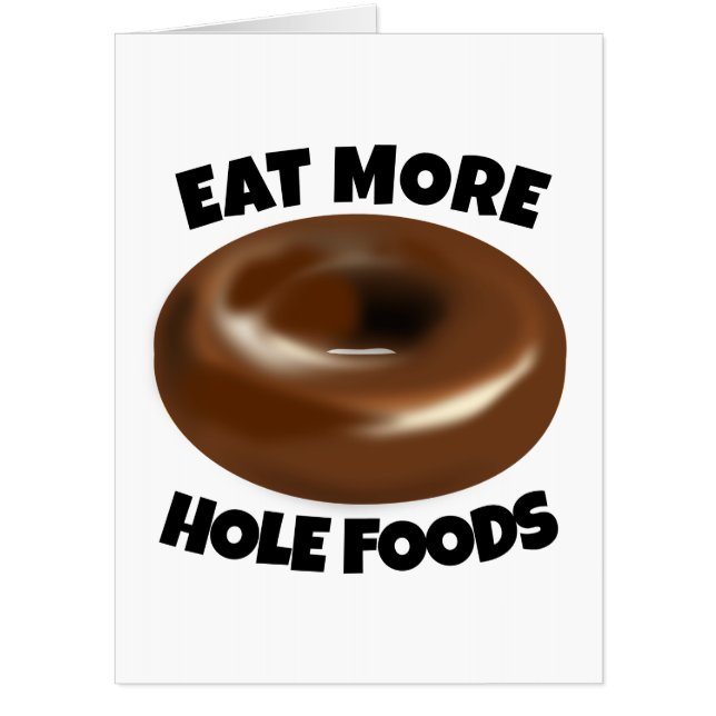 WEDDING CONGRATS DONUT FUNNY BIGGEST GREETING CARD (Front)