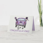 Wedding Congratulations Bride &amp; Groom Card at Zazzle