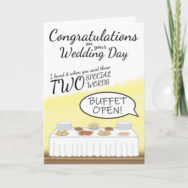 Wedding Congratulations Card (Front)