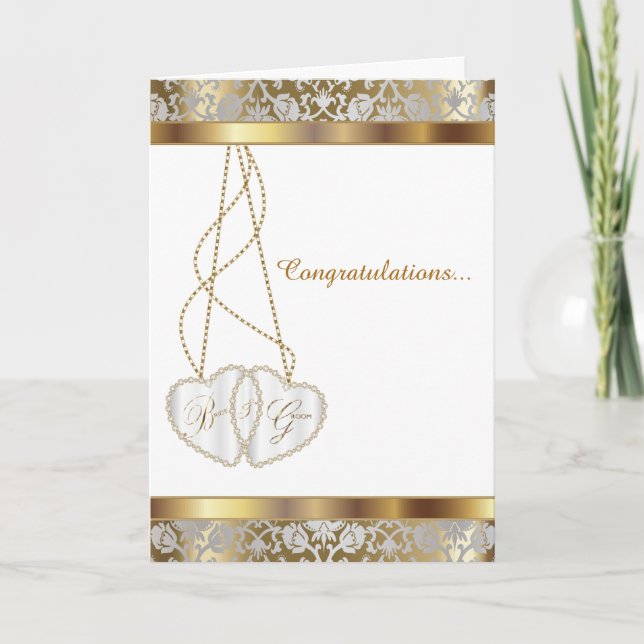 Wedding Congratulations for Bride and Groom Card (Front)