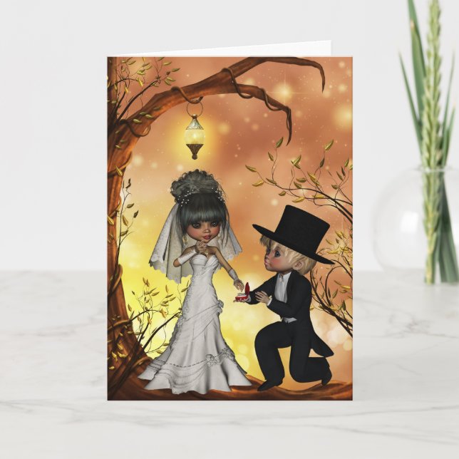 Wedding Congratulations for Halloween Wedding Card (Front)