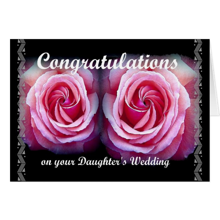 Wedding Congratulations on Your Daughter's Wedding Greeting Cards