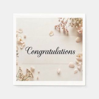 Wedding Congratulations Paper Napkin