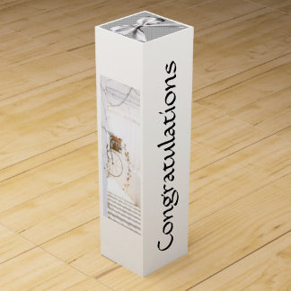 Wedding congratulations wine box