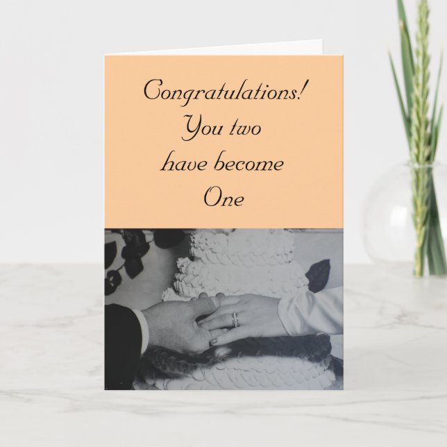 Wedding - Congratulations! You two have become Card (Front)