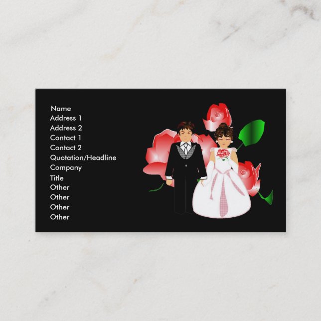 Wedding Consultant Business Card (Front)