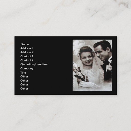 Customizable Wedding Consultant Vintage Business Card Business Card Templates