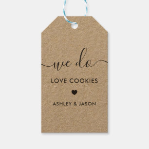 Wedding Cookie Favor, We Do Love Cookies Gift Tags