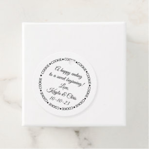 Wedding cookie tag, Sweet ending tags