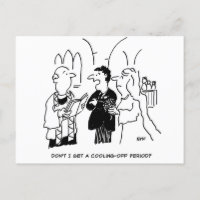 Wedding Cooling-off Period Funny Postcard