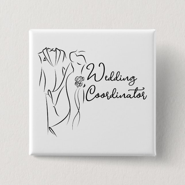 Wedding Coordinator For Hire Button (Front)