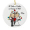 Wedding Couple 1st Christmas Personalized Ornament