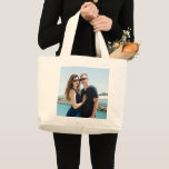 WEDDING COUPLE ADD PHOTO CUSTOM TOTE<br><div class="desc">ADD YOUR PHOTO TO TOTE</div>