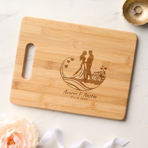 Wedding Couple After Wedding Personalized Cutting Board