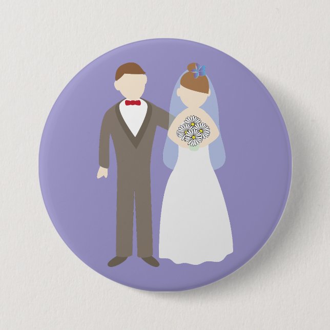Wedding Couple Button (Front)