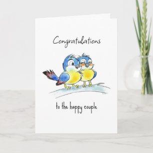 wedding couple congratulations message card