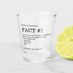 Wedding couple Fact Souvenir Shot Glass