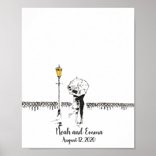 Wedding Couple Fingerprint Guestbook