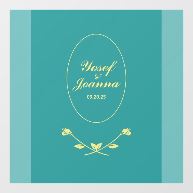 Wedding Couple Floor Decal and Sticker (Sheet)