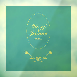 Wedding Couple Floor Transparent Decal and Sticker