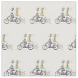 wedding couple giraffes fabric