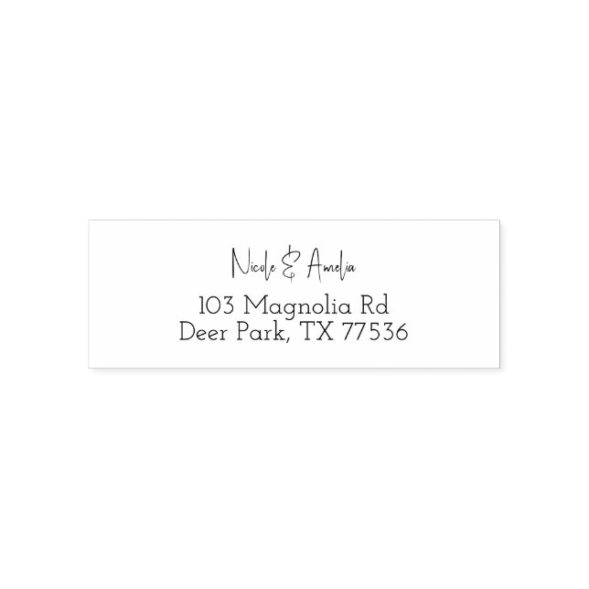 Wedding Couple Housewarming Newly engaged gift Self-inking Stamp (Design)