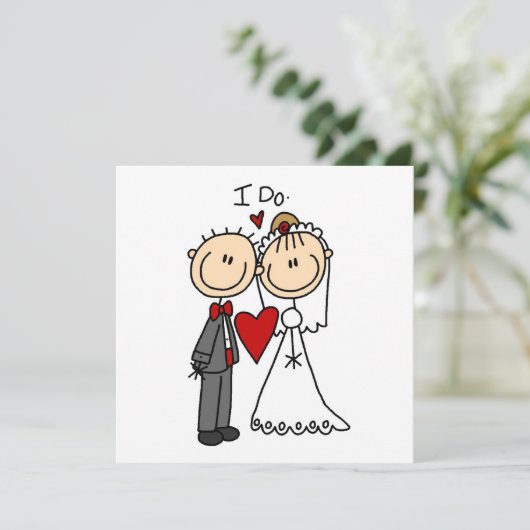 Wedding Couple I Do T-shirts and Gifts (Standing Front)